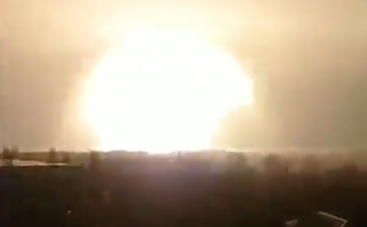 Massive Explosion In Kharkiv