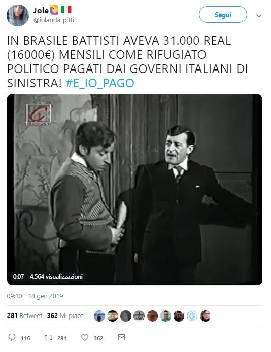 La bufala dei 16 mila euro mensili pagati a Cesare Battisti dai governi di sinistra foto 3