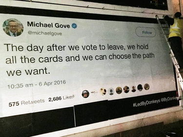 Fact-checking anti Brexit, i tweet dei politici finiscono sui cartelloni pubblicitari foto 3