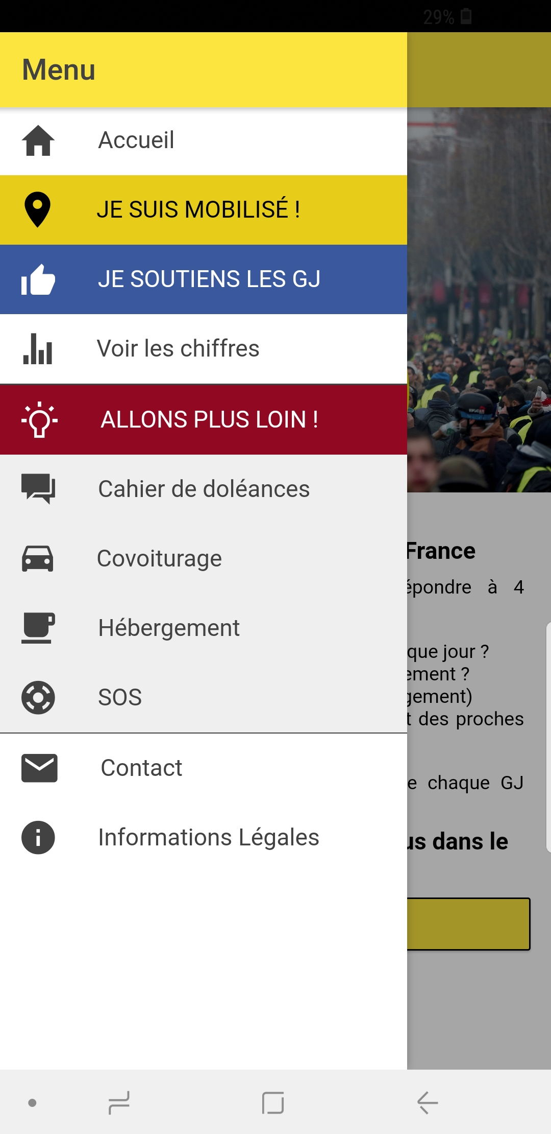 Nasce «GJ-France»: l'applicazione per smartphone dei Gilet gialli foto 2