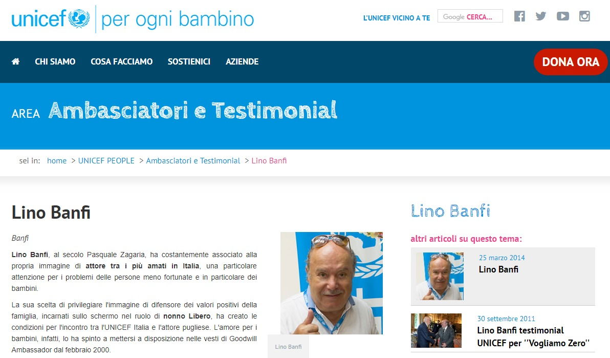 Il vero ruolo di Lino Banfi all'Unesco e le battutacce su Unicef foto 3