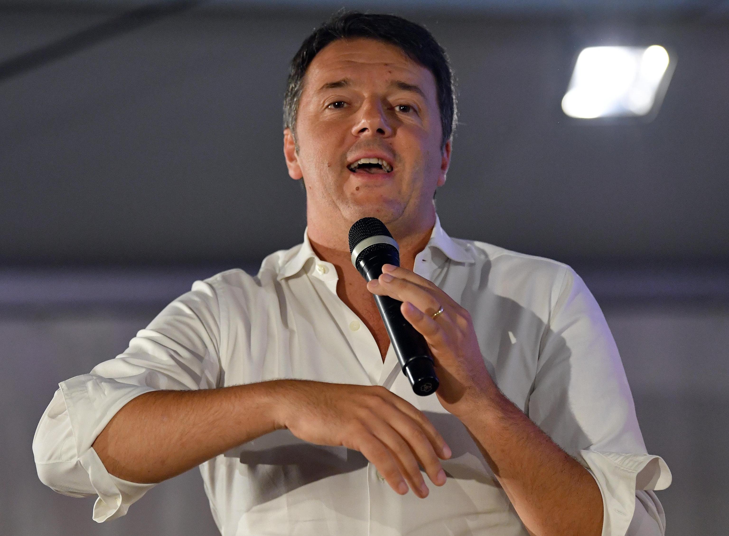 Matteo Renzi a Milano alla festa del Pd, 10 settembre 2018. ANSA/DANIEL DAL ZENNARO