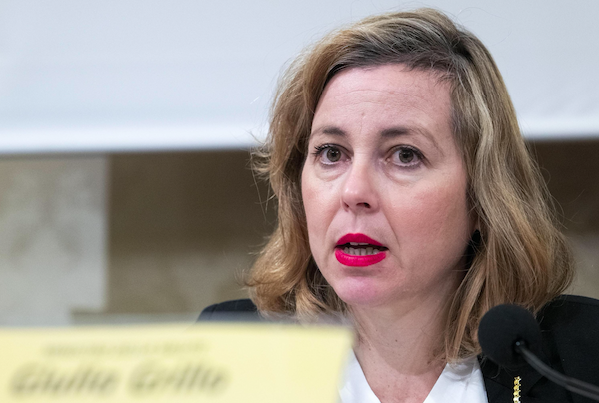 La ministra della Sanità, Giulia Grillo. Ansa/Claudio Peri