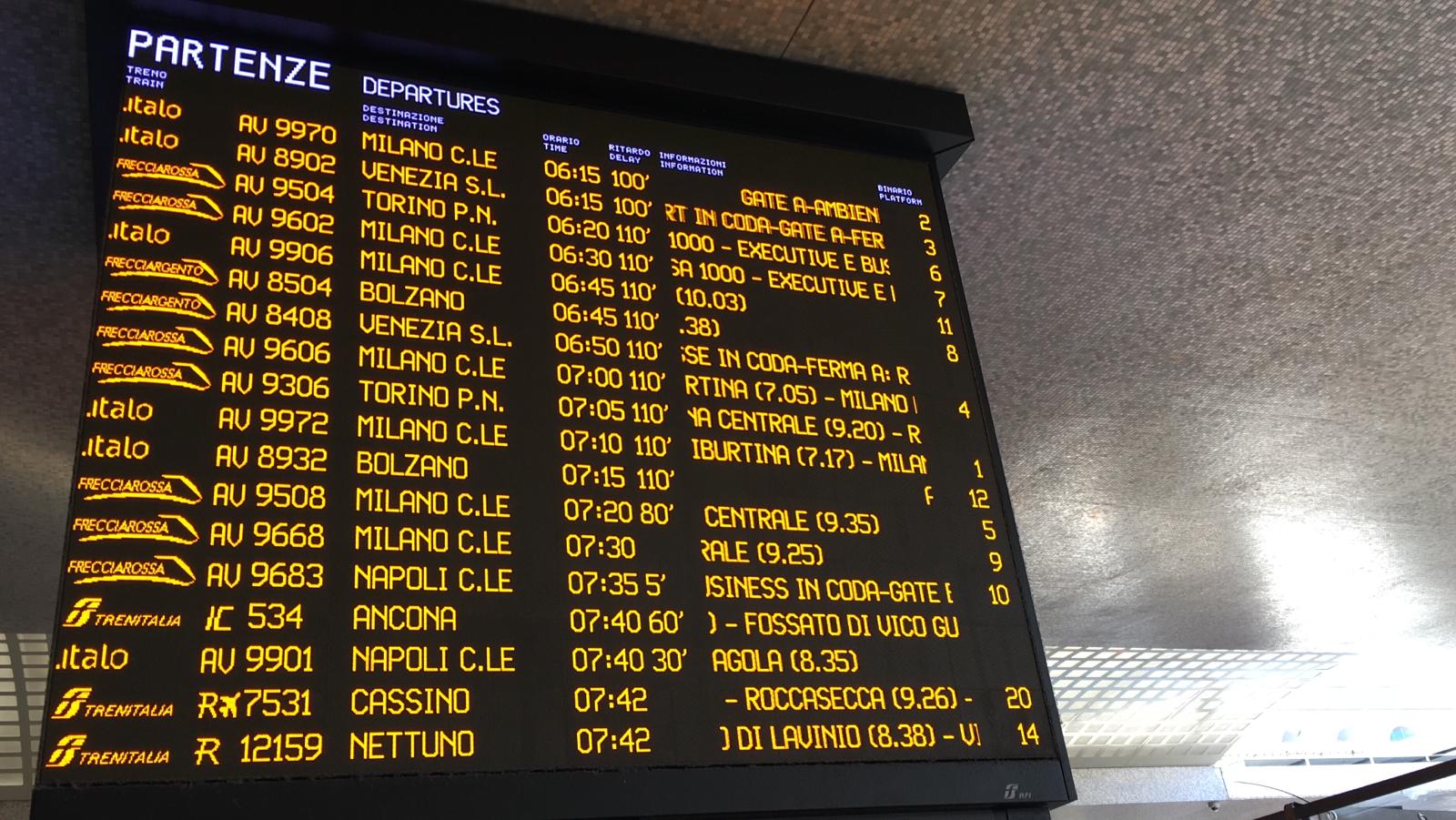 Ferrovie blocco circolazione Firenze