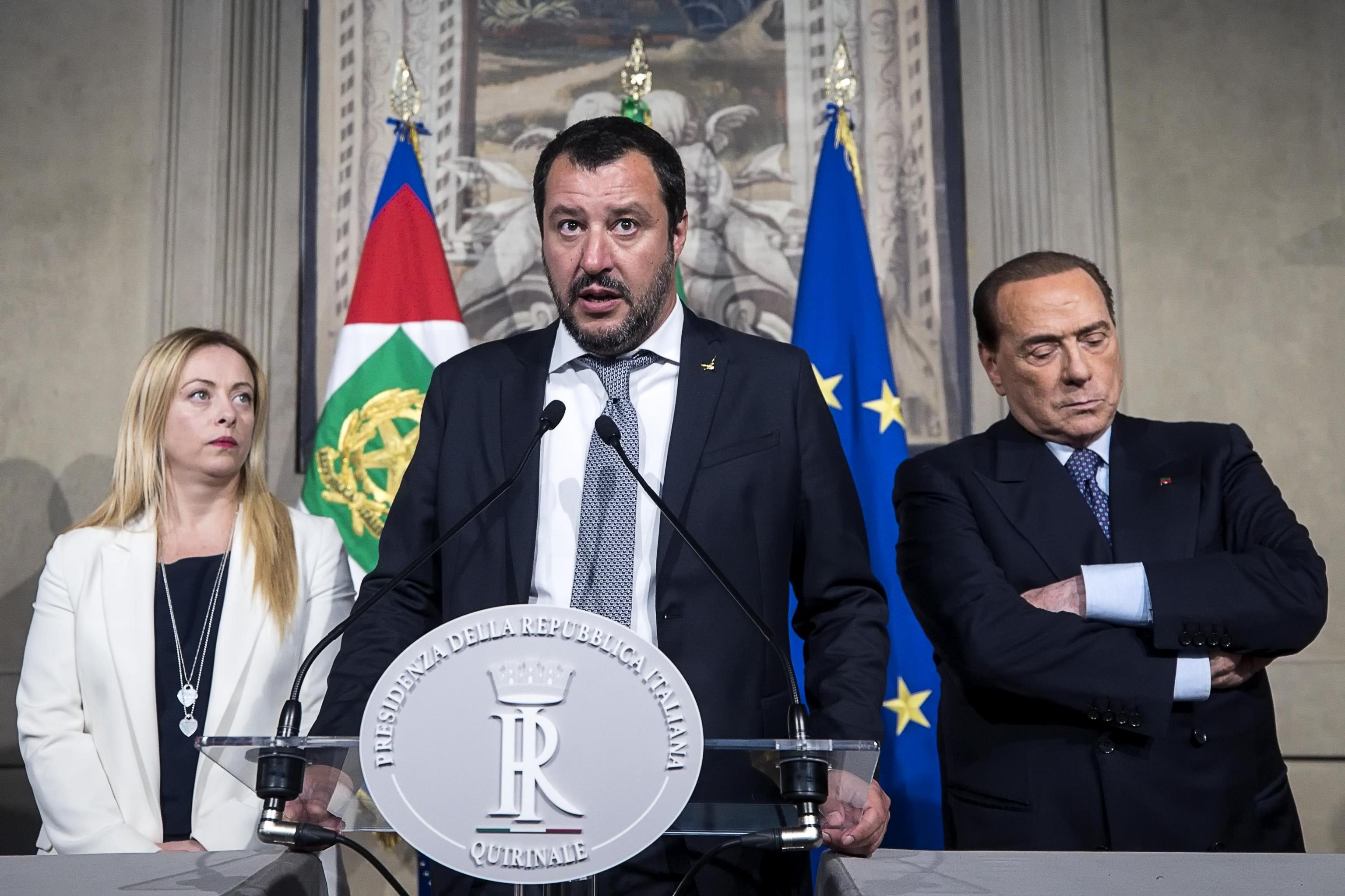 berlusconi salvini meloni