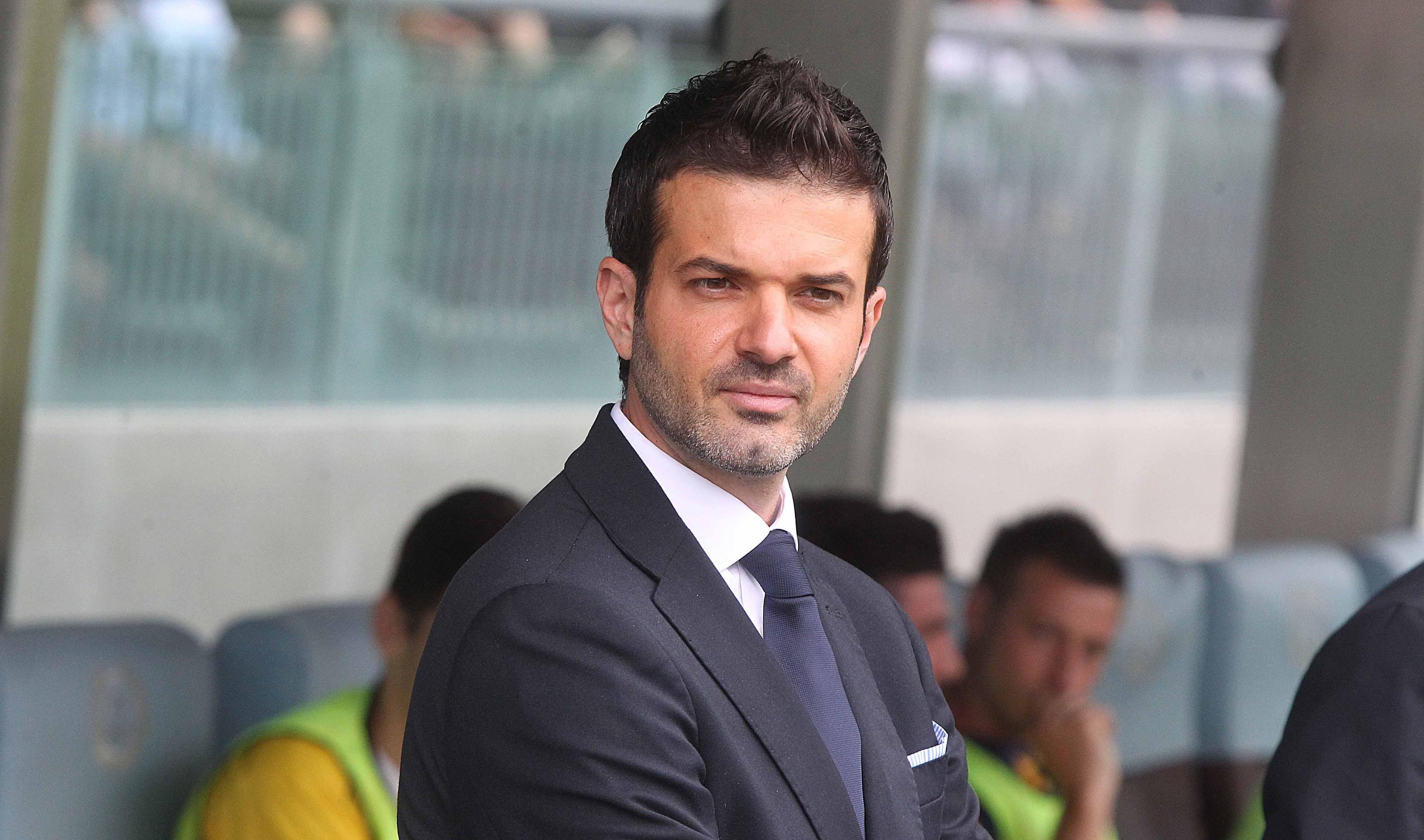 Udinese's head coach Andrea Stramaccioni during the italian Serie A soccer match Udinese-Sassuolo at Friuli Stadium, Udine, 24 May 2015. ANSA / STEFANO LANCIA