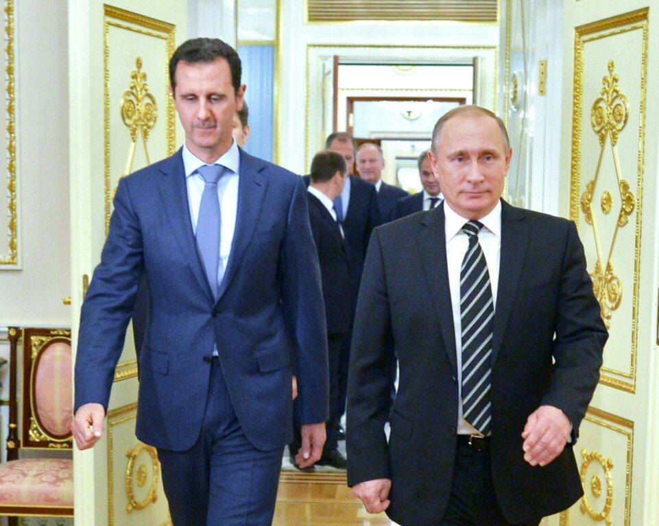 Incontro presidente siriano Bashar al Assad Vladimir Putin Cremlino 2015