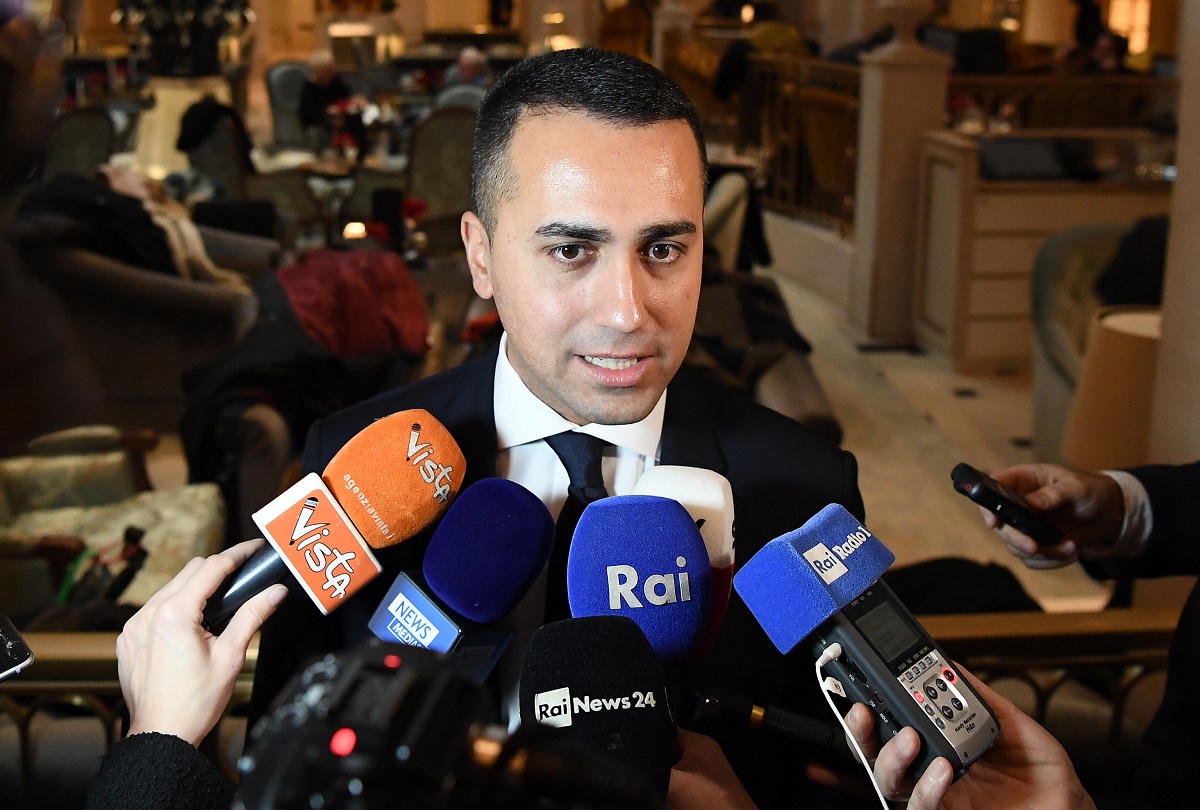 Italian Minister for Foreign Affairs Luigi Di Maio during a press conference after a meeting with Egyptian Minister for Foreign Affairs Sameh Shoukry in Berlin, Germany, 19 January 2020.   ANSA/ETTORE FERRARI