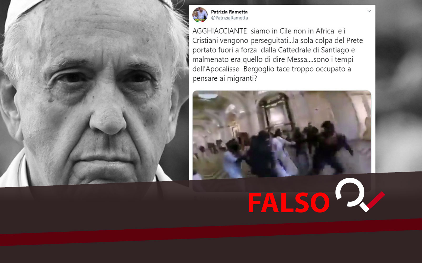Cile, un prete viene sequestrato e picchiato perché faceva la messa? No! Non era nemmeno un prete!