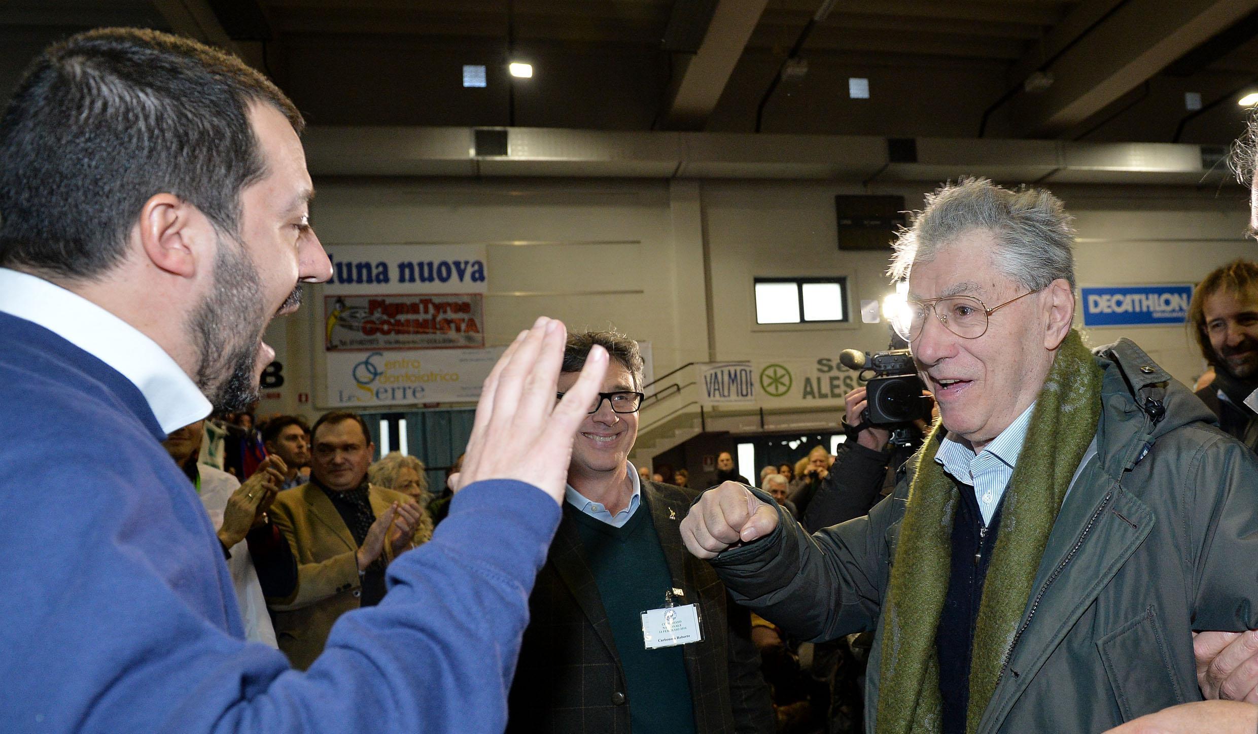 Matteo Salvini, Umberto Bossi