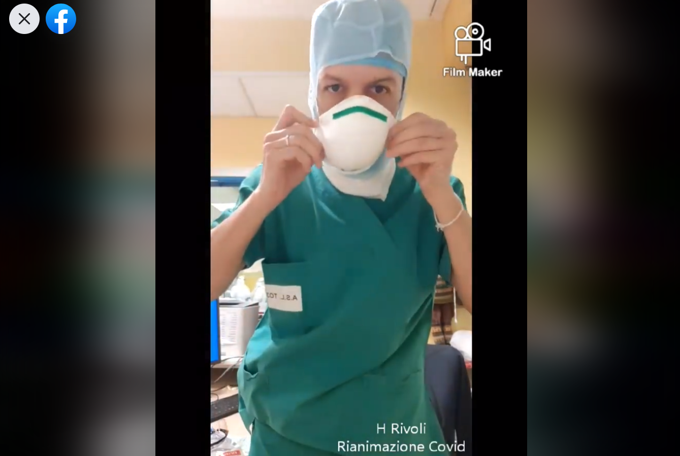 Coronavirus, il video dell’infermiere che si prepara al turno in terapia intensiva: «Dedicato a tutti i colleghi»