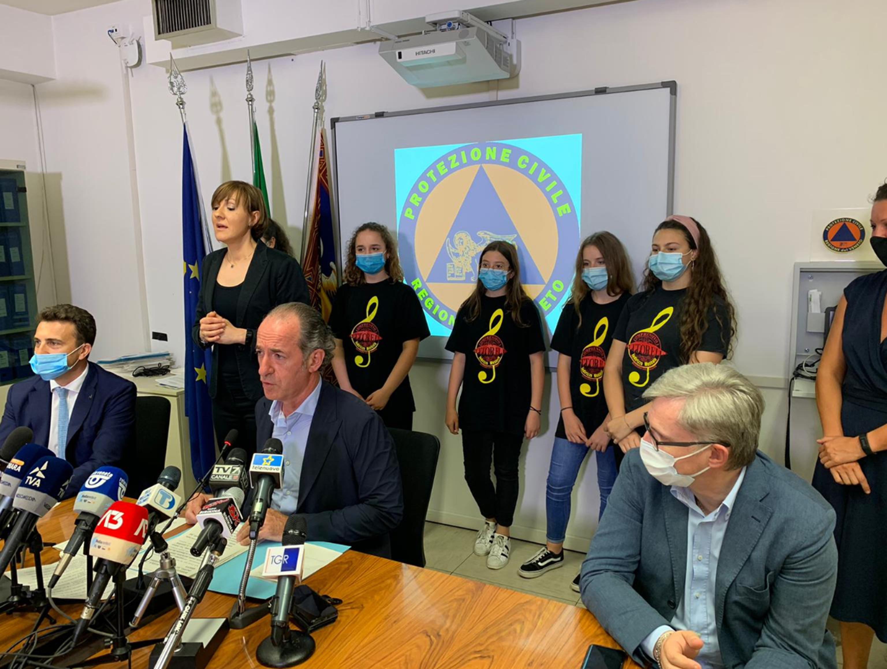 Una foto tratta dal profilo Twitter del presidente della Regione Veneto, Venezia, 29 Giugno 2020. TWITTER