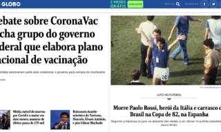 O Globo in home page ricorda Paolo Rossi