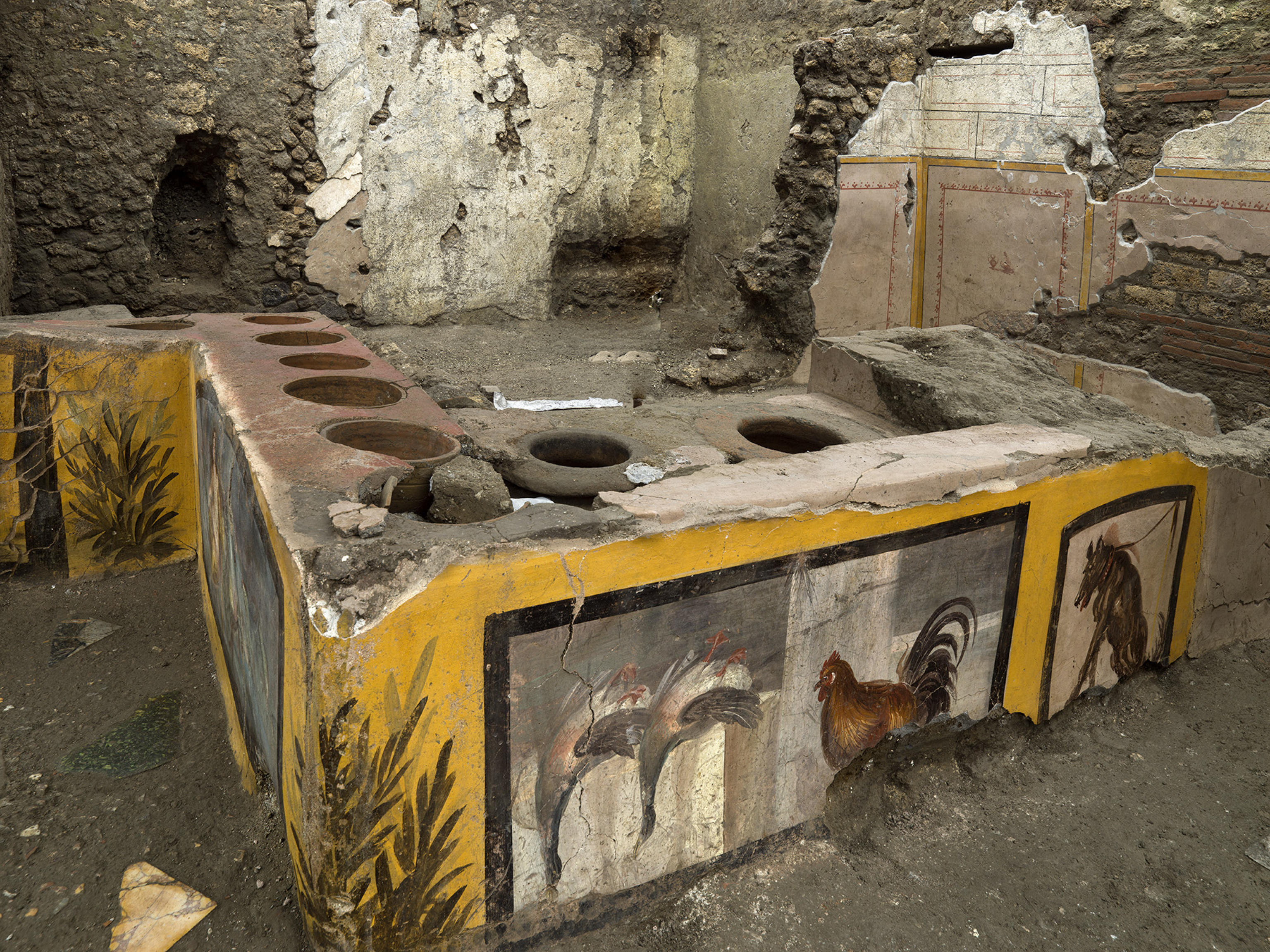 Il Termopolio intatto di Pompei, dagli scavi emerge un bancone per lo street food degli antichi romani &ndash; Foto e Video