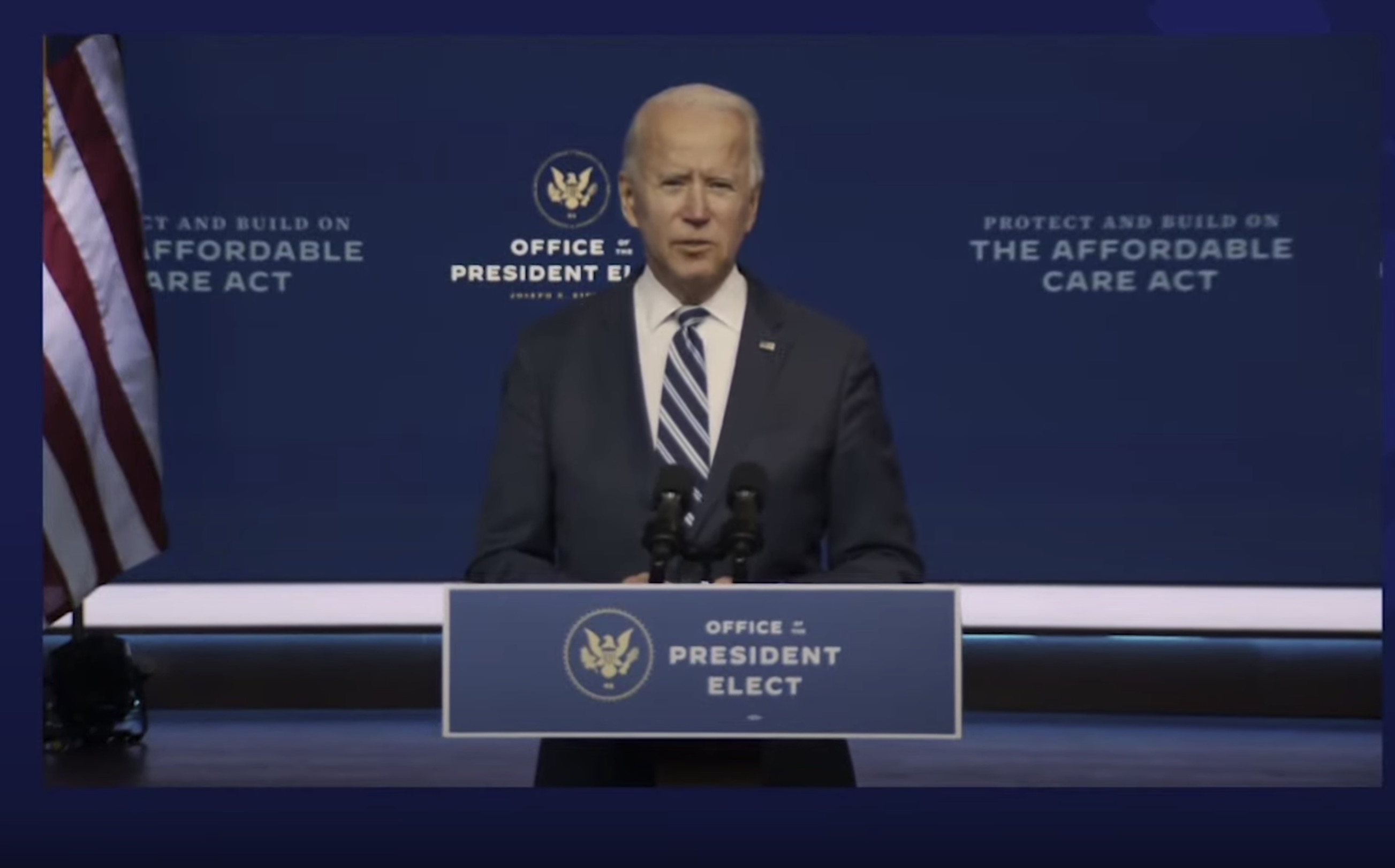 Biden difende l&rsquo;Obamacare e promette: &laquo;Protegger&ograve; la vostra assistenza sanitaria come proteggo la mia famiglia&raquo; &ndash; Il video
