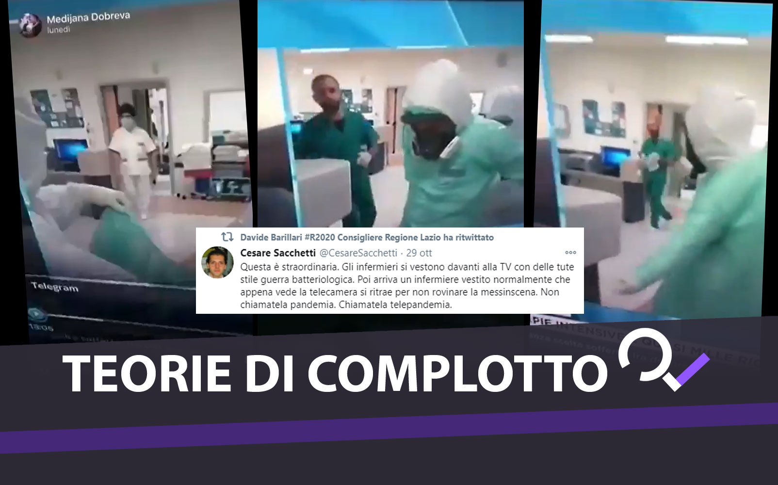 Coronavirus. Un video dimostra la &laquo;messinscena&raquo; dei reparti Covid? Complottismo! Ecco cosa succede realmente