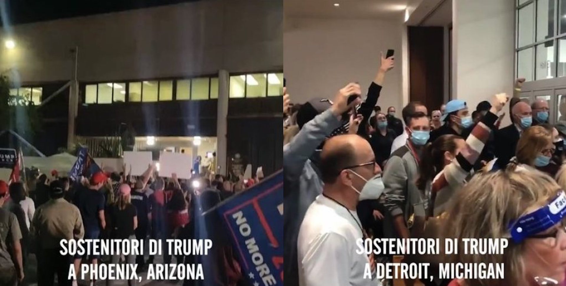 &laquo;Contate tutti i voti&raquo; in Arizona, &laquo;Stop allo spoglio&raquo; in Michigan: le giravolte dei sostenitori di Trump &ndash; Il video