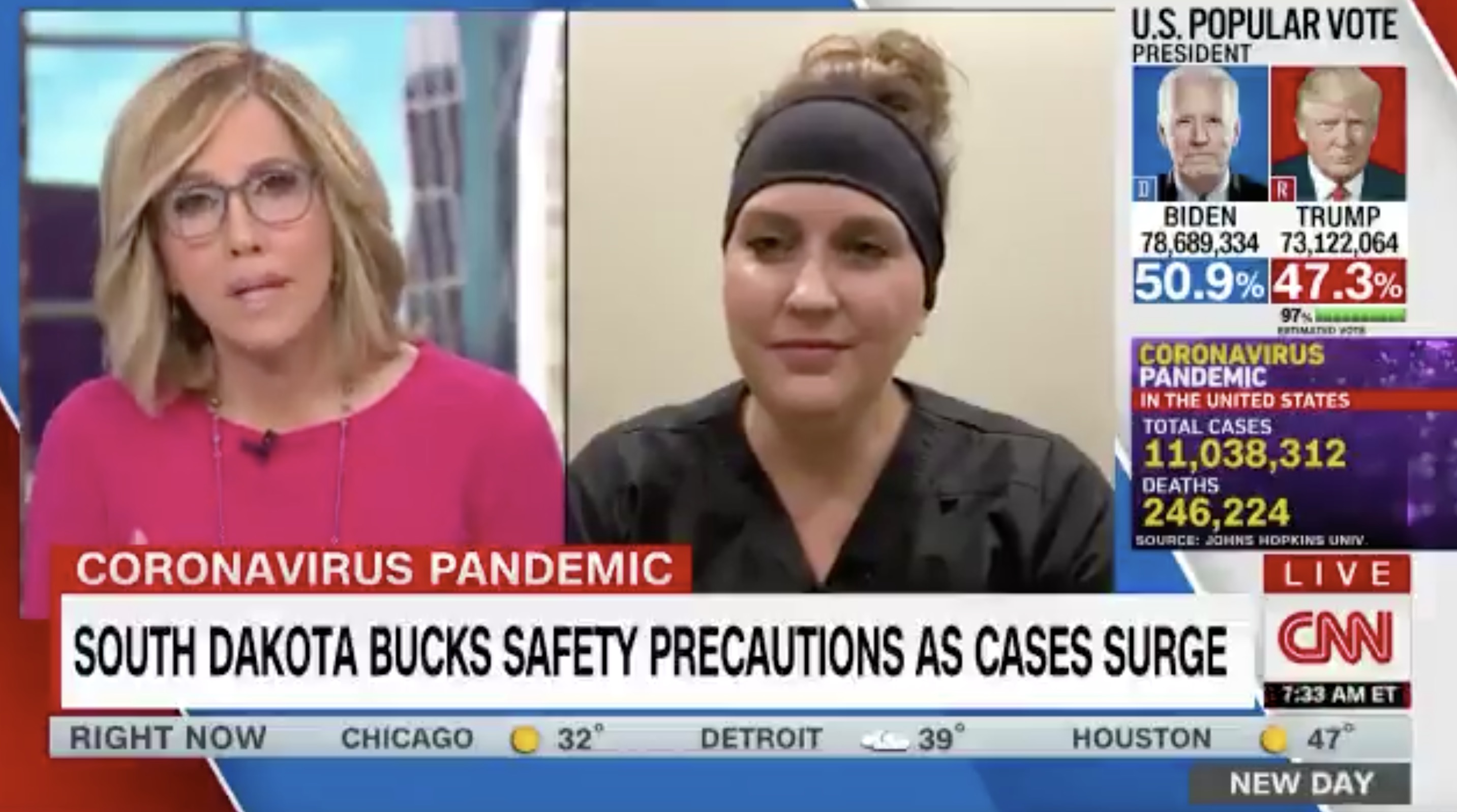 Usa, la testimonianza di un&rsquo;infermiera: &laquo;Ho visto pazienti in punto di morte che non credono di avere il Covid&raquo; &ndash; Il video