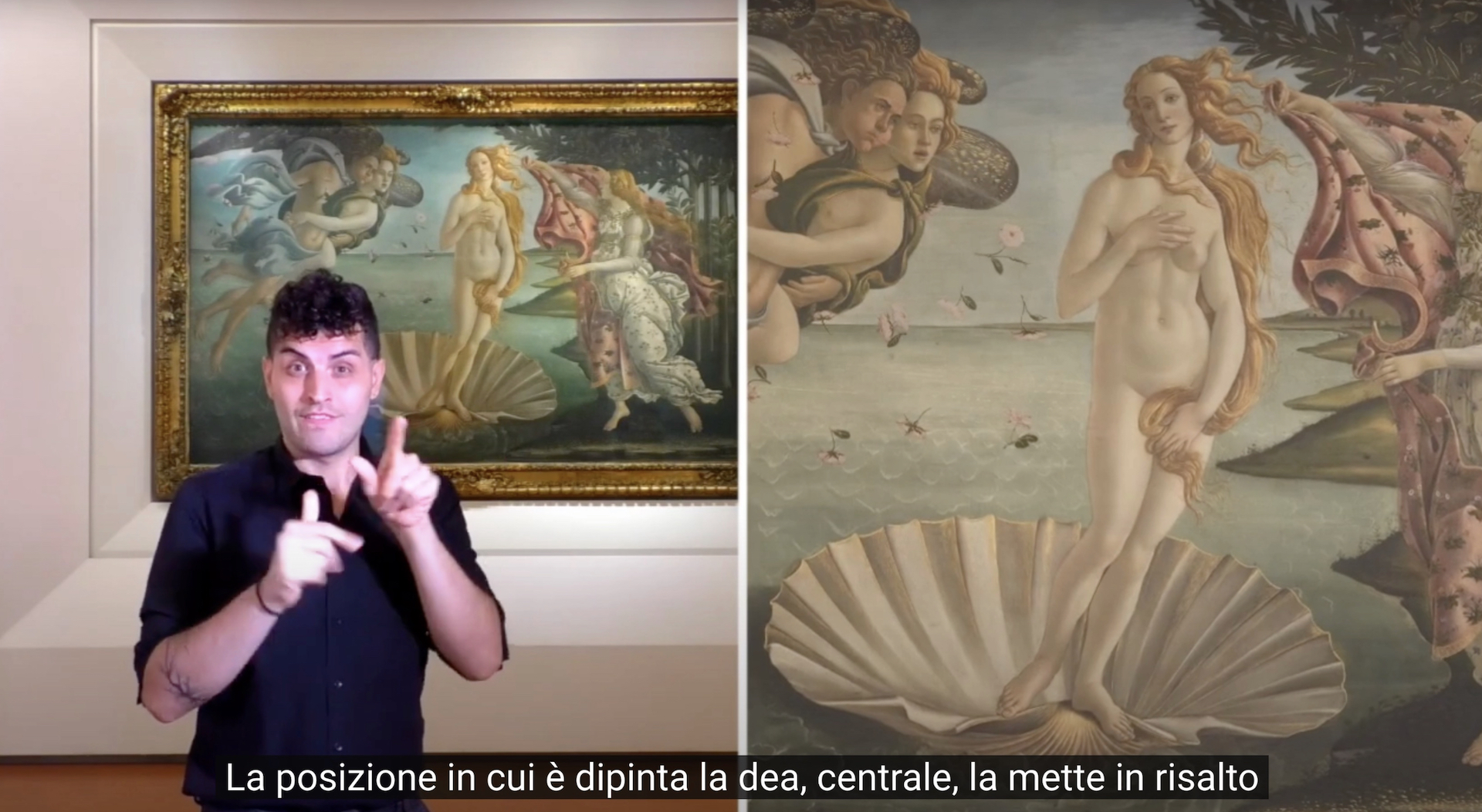Giornata internazionale della disabilità, i capolavori degli Uffizi raccontati nella Lingua dei segni – Il video