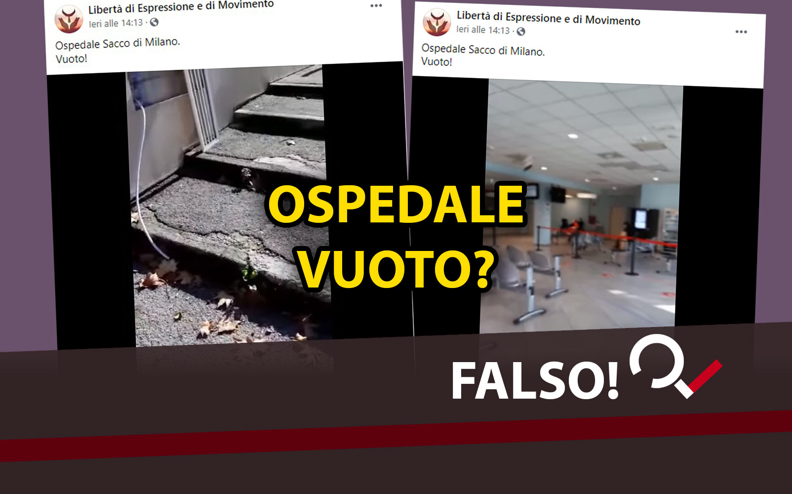 Coronavirus. Vuoto l&rsquo;ospedale Sacco di Milano? Emergenza inventata? No! Ecco cosa &egrave; successo!