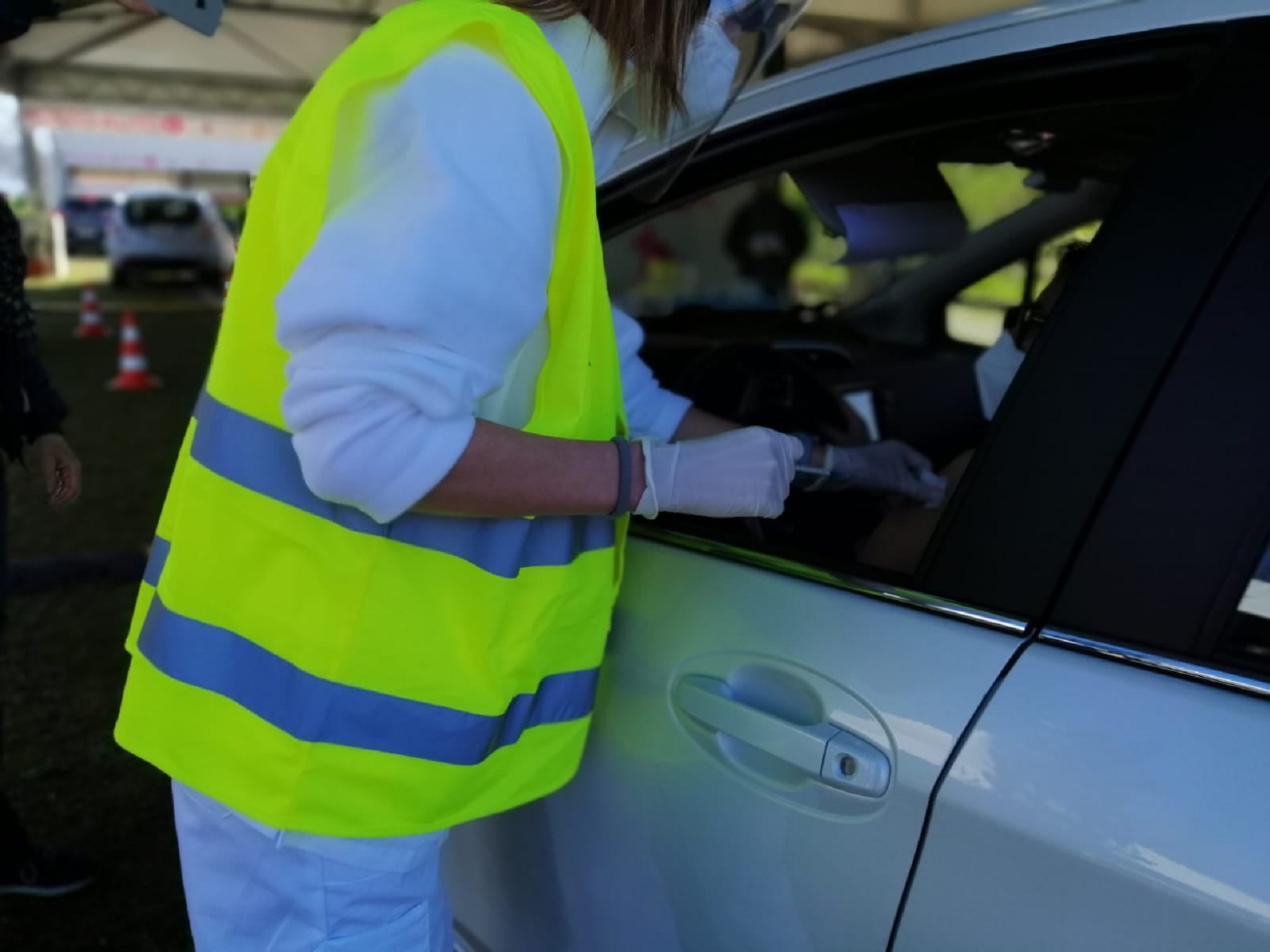 Il centro vaccinale anti Covid drive in Valmontone outlet