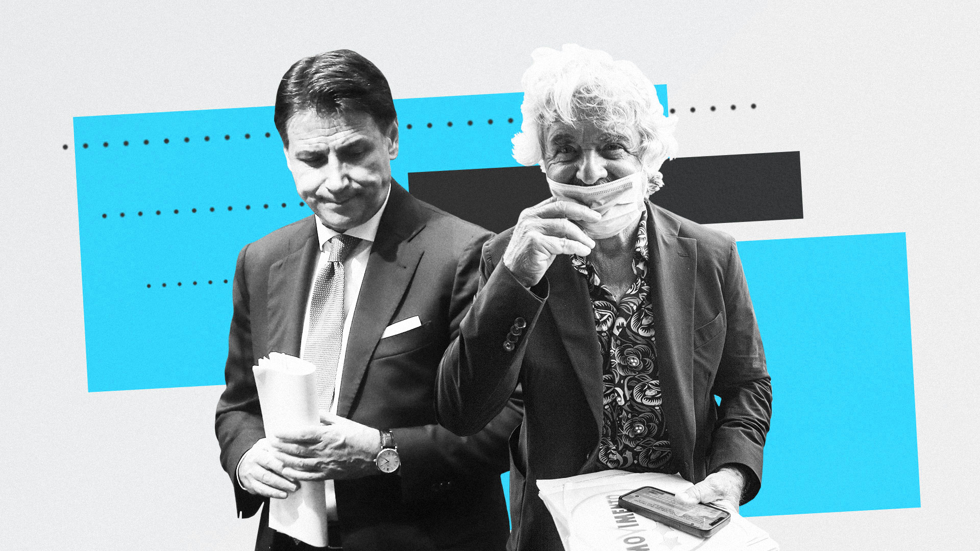 Grillo smorza il ‘Vaffa’ ma non lo ritira: «Conte ha fatto tutto da solo. Lasciatemi essere visionario» – Il video