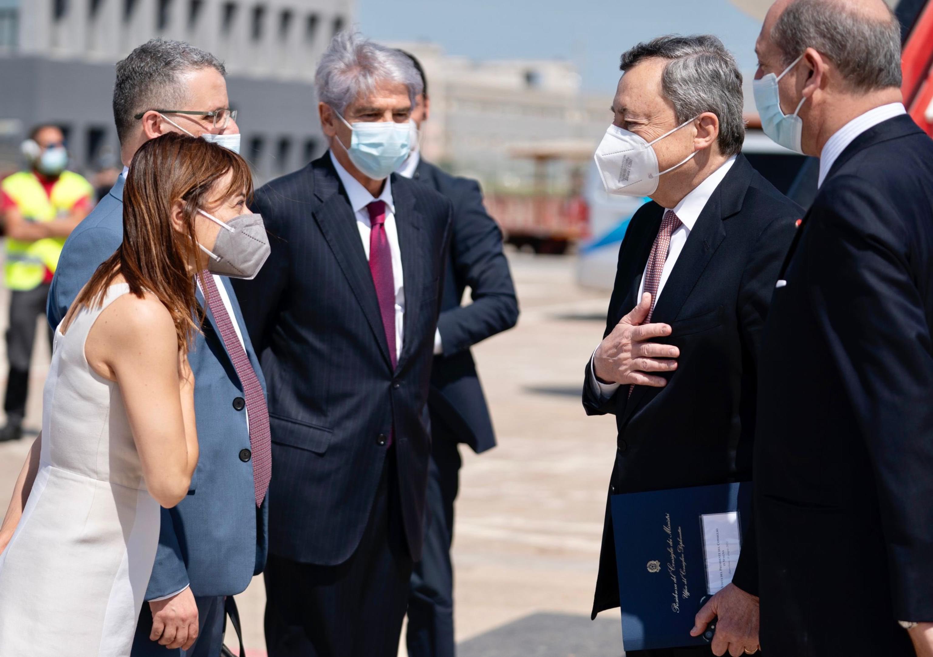 Il presidente del Consiglio Mario Draghi è arrivato a Barcellona, 18 giugno 2021.
ANSA/UFFICIO STAMPA PRESIDENZA DEL CONSIGLIO