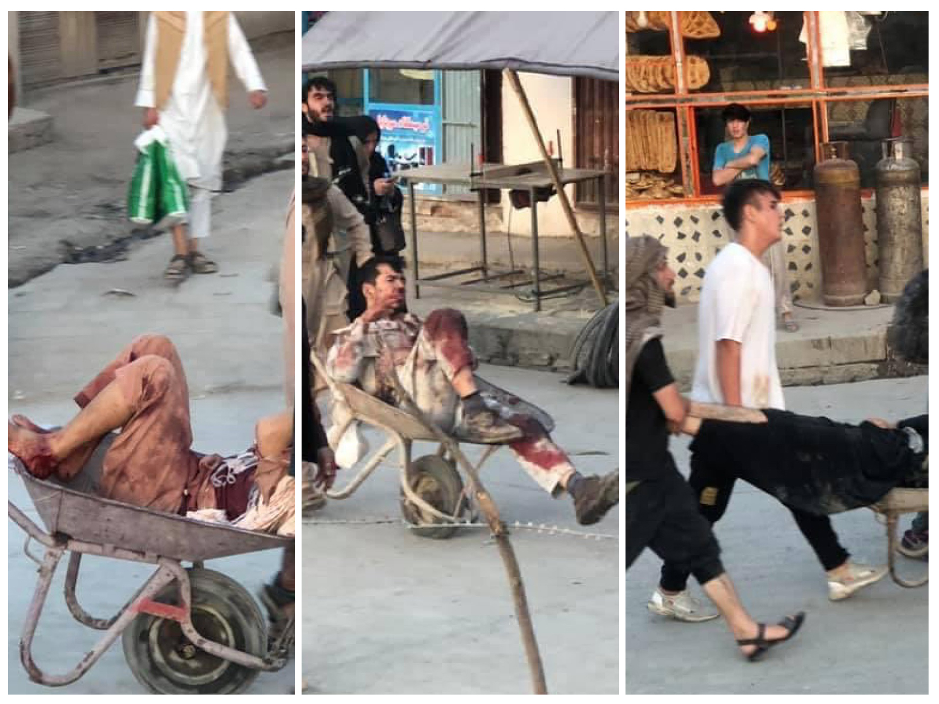 Terrore a Kabul: le immagini dell’attacco all’aeroporto. I feriti trasportati sulle carriole – Video e foto