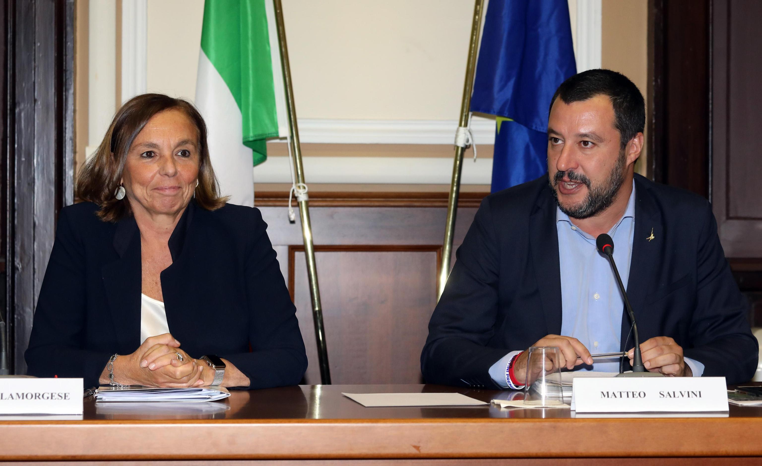 matteo salvini luciana lamorgese claudio durigon