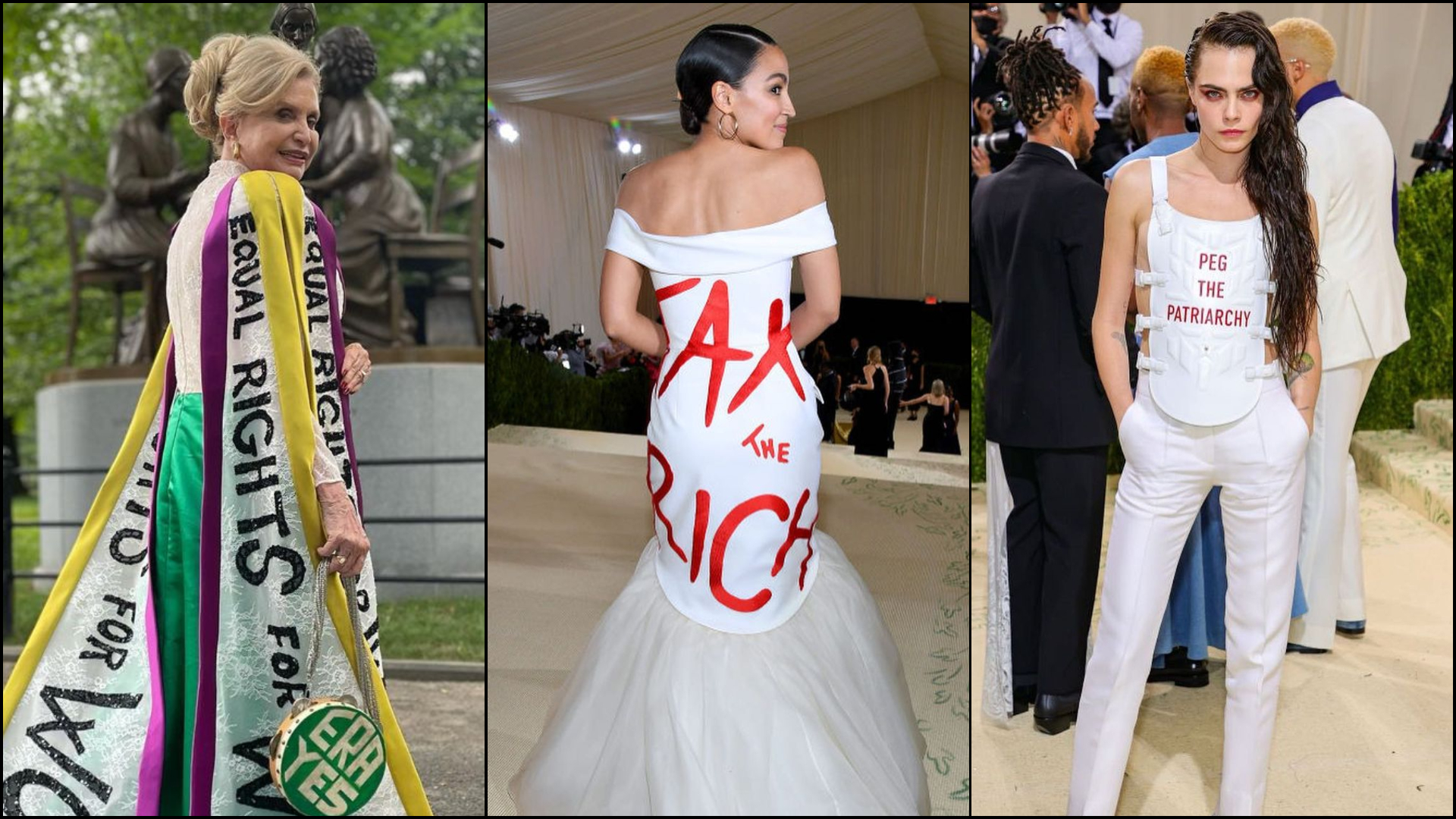 Lotta al patriarcato, tassazione dei super ricchi, slogan Lgbtq+: tutta la «politica» che ha sfilato al Met Gala – Il video
