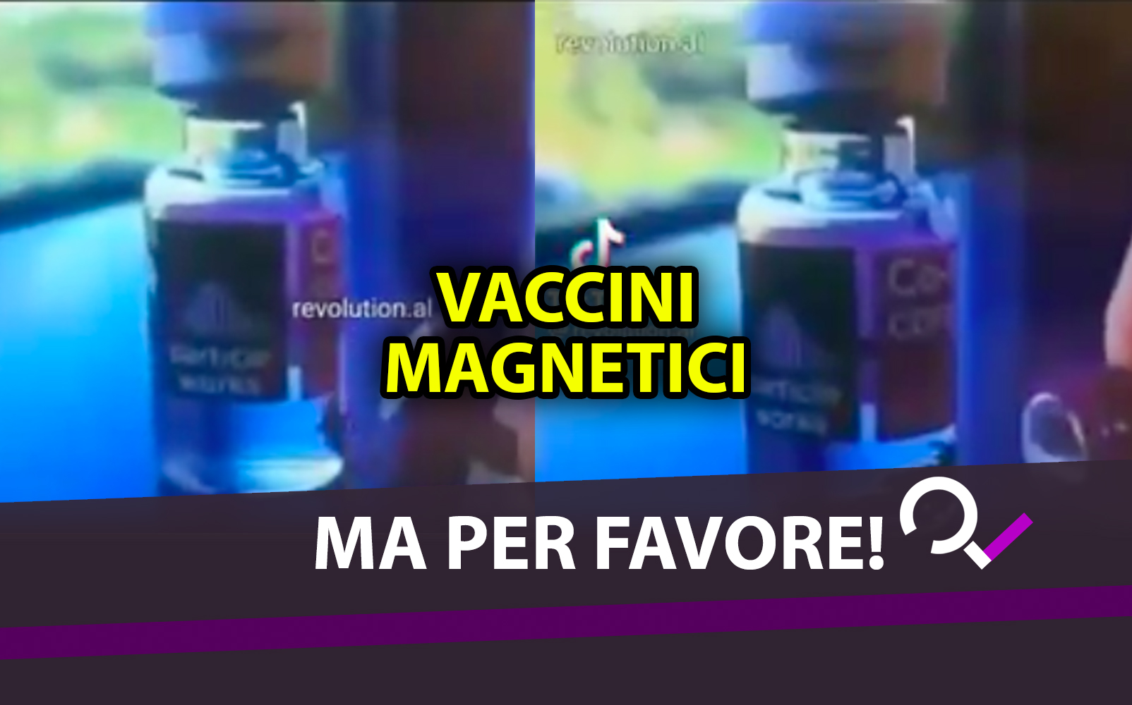 Il video del falso vaccino anti-Covid che attira un magnete