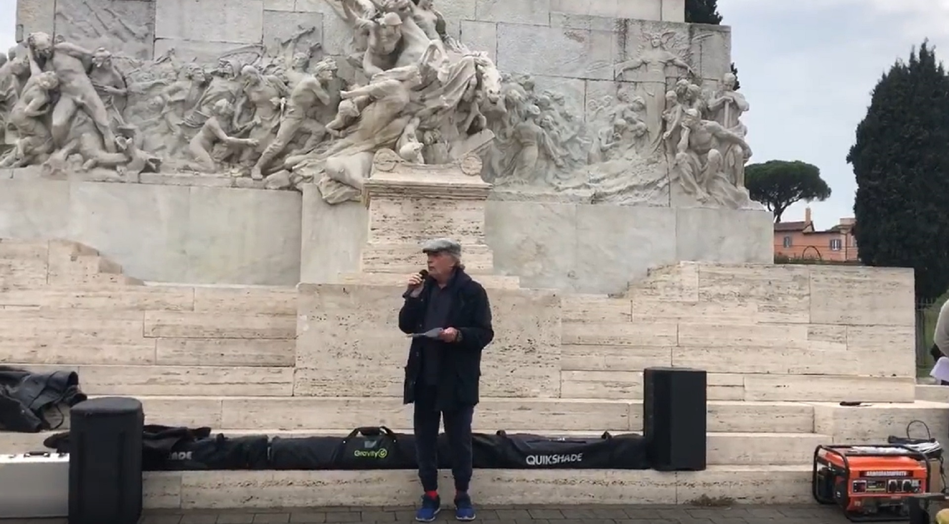 No Green pass, Montesano ai manifestanti di Roma: «Il futuro è una nuova forza politica che ci rappresenti» – Il video
