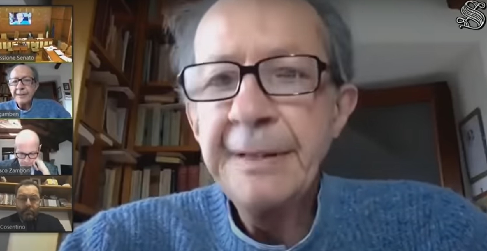 Al Senato la sparata del filosofo Agamben: «Il primo obbligo sulla salute fu di Hitler» – Il video