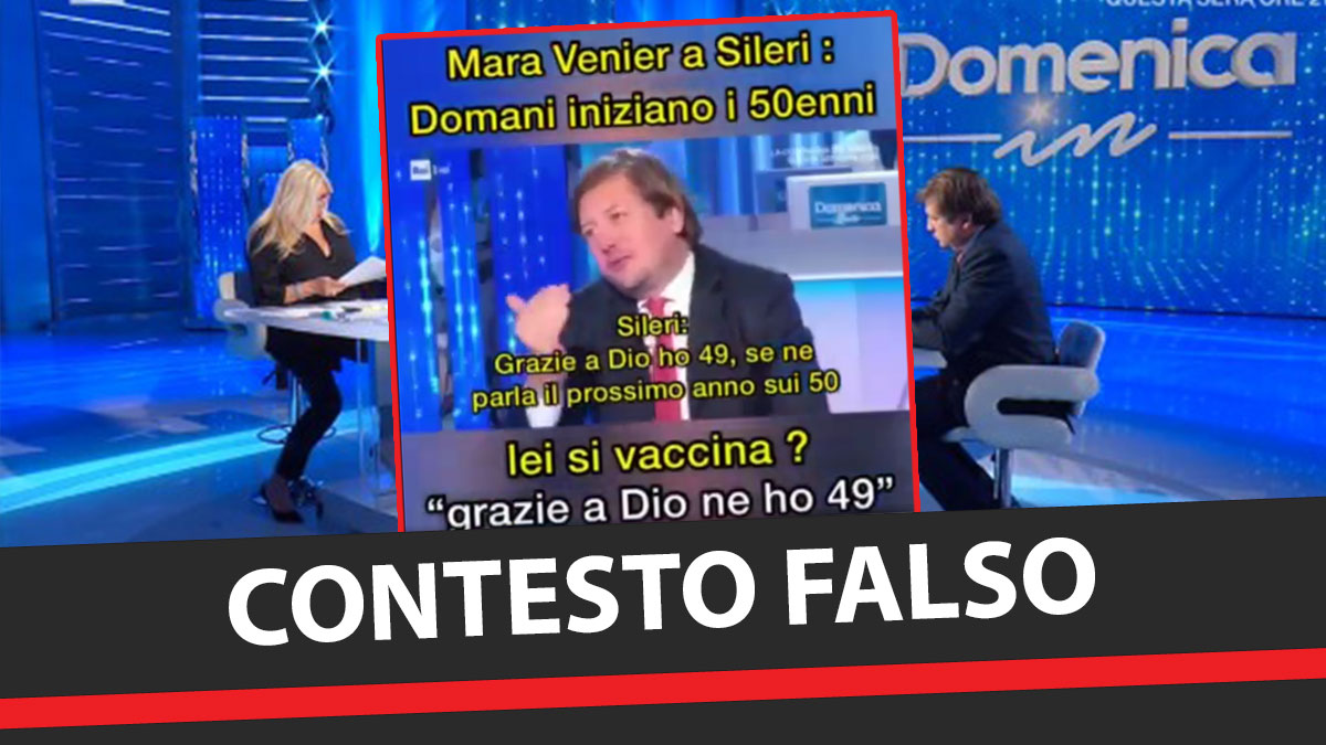 La bufala di Sileri che confessa a Mara Venier di non essere vaccinato: «Grazie a Dio ho 49 anni» – Il video