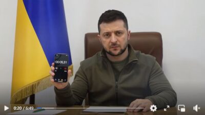 zelensky video suono sirene