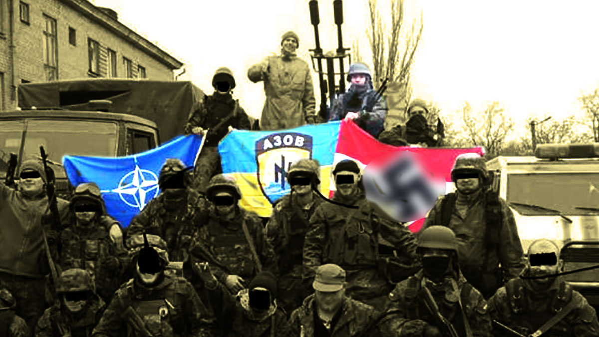 La storia della foto del battaglione Azov con la bandiera nazista - Open