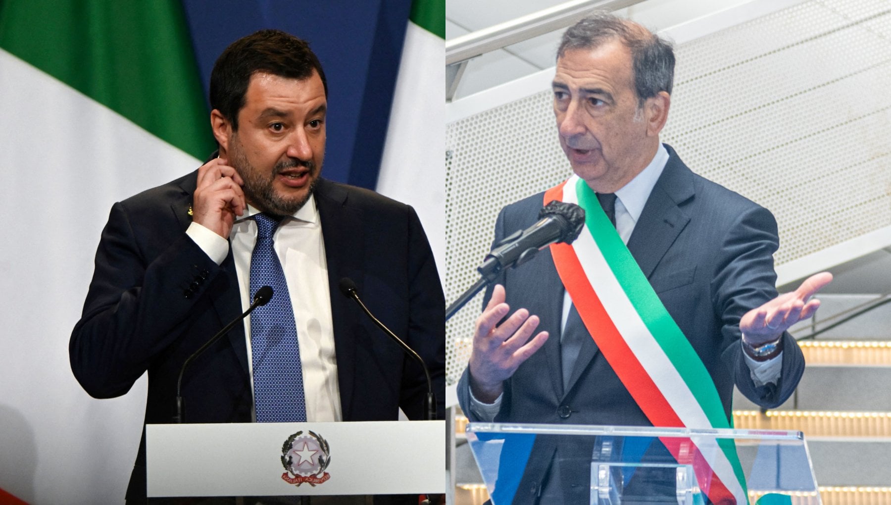 Scintille tra Salvini e Sala sul mancato maxischermo per il Milan. Il sindaco: «Nessuno ha fatto richiesta»