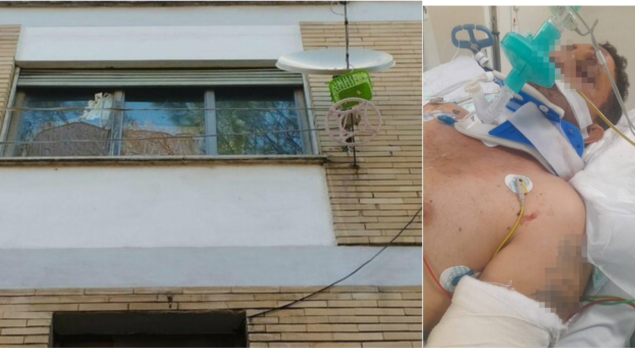hasib omerovic disabile caduto finestra primavalle video agenti