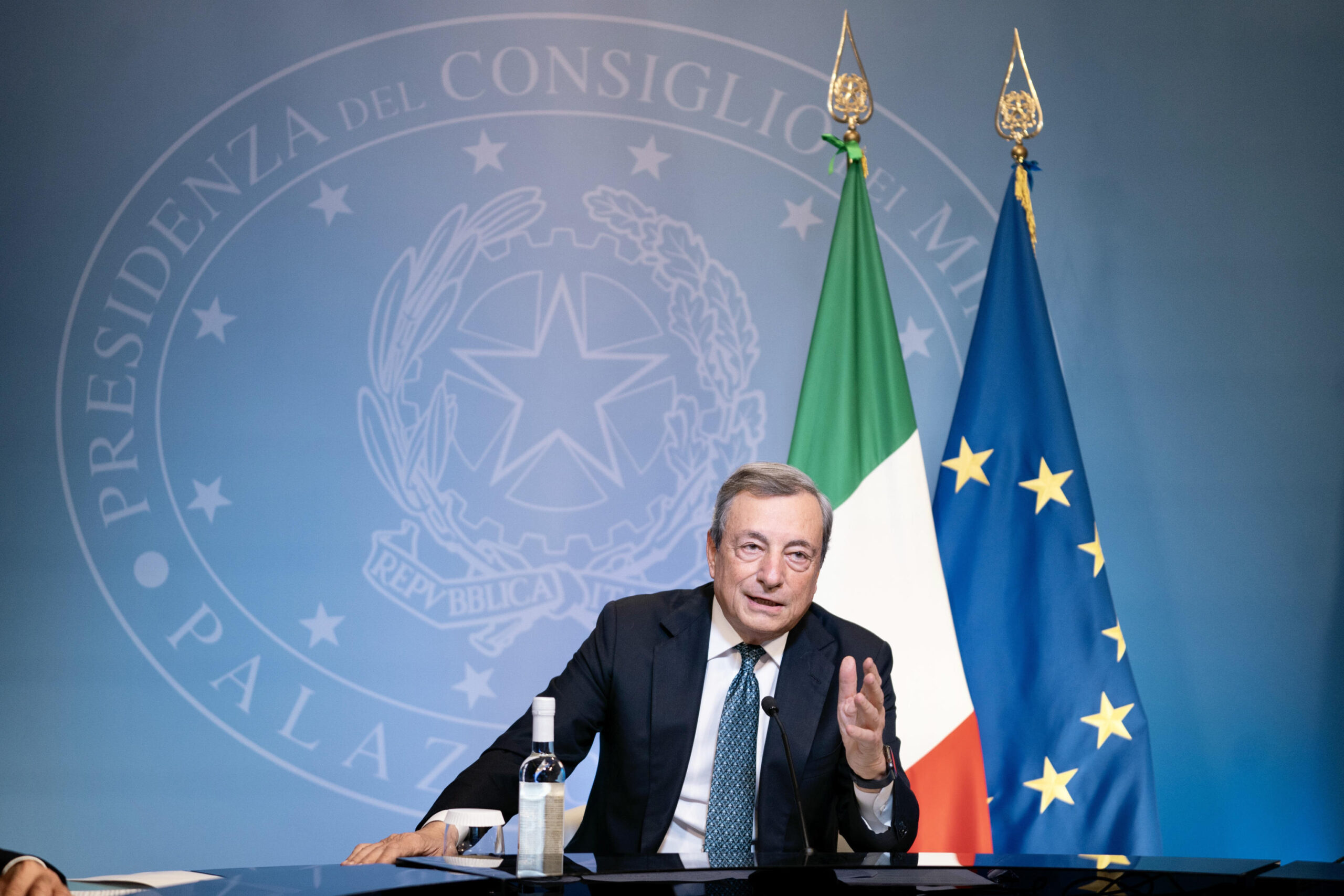 Il presidente del Consiglio, Mario Draghi, in una foto rilasciata all'Ufficio stampa del Quirinale, 11 ottobre 2022. ANSA/FILIPPO ATTILI/US PALAZZO CHIGI +++ NO SALES, EDITORIAL USE ONLY +++ NPK +++