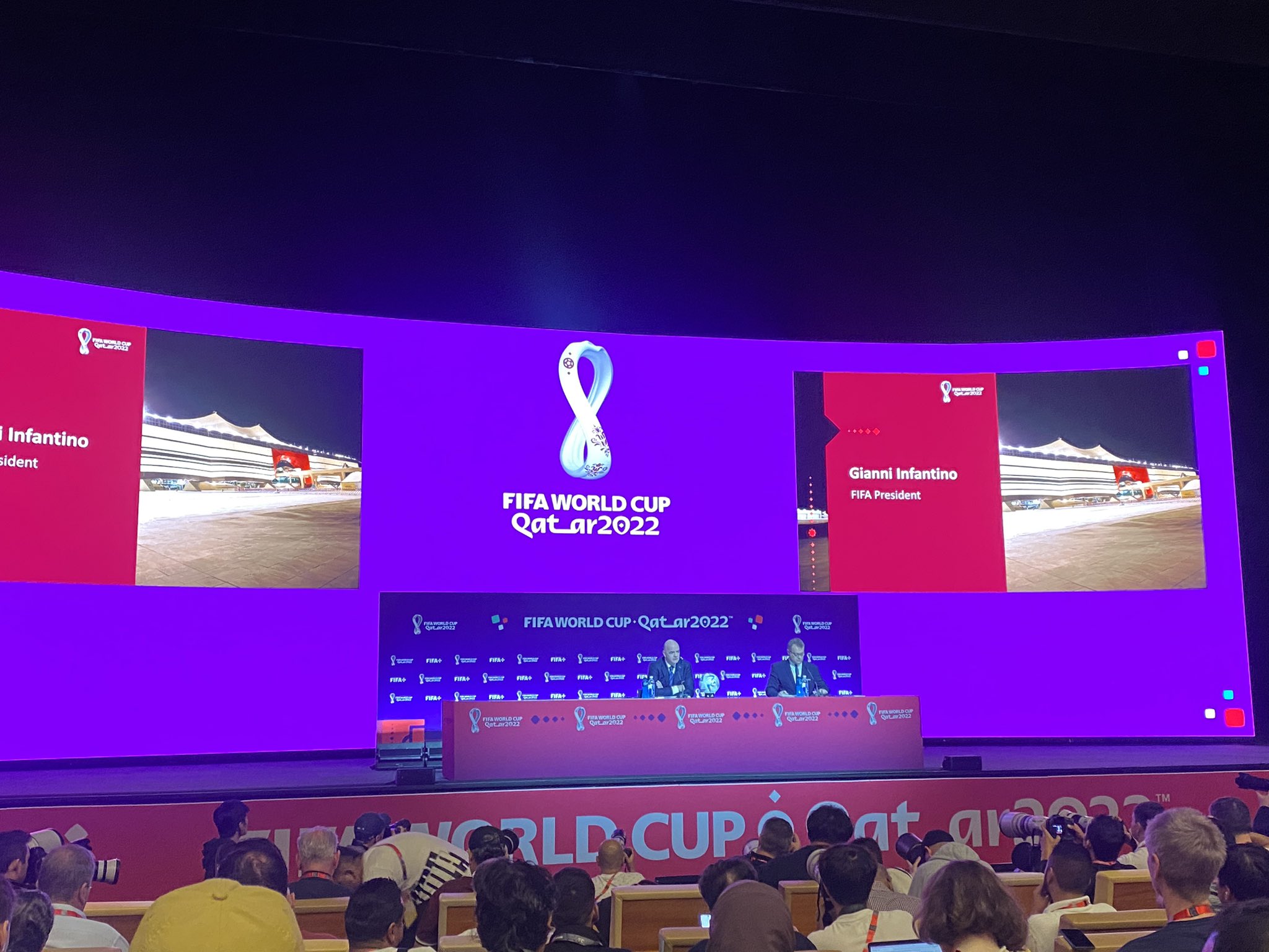 gianni infantino conferenza stampa qatar 2022