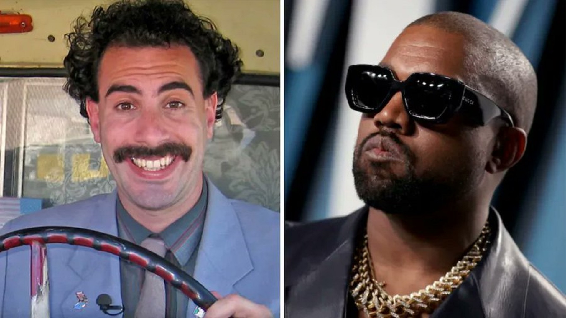 Il ritorno di Borat: ai premi Kennedy scambia Biden per Trump e sfotte Kanye West: «Troppo antisemita anche per il  Kazakistan»