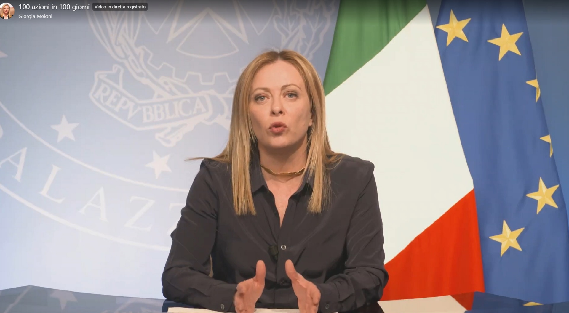 L’auto-valutazione di Meloni dopo 100 giorni di governo: «Mai riposato, con noi l’Italia è tornata protagonista» – Il video