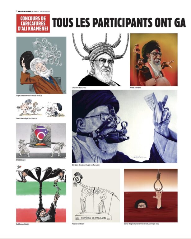 Charlie Hebdo, la furia di Teheran contro il numero speciale sulle proteste  in Iran: «Risponderemo in modo deciso» - Open
