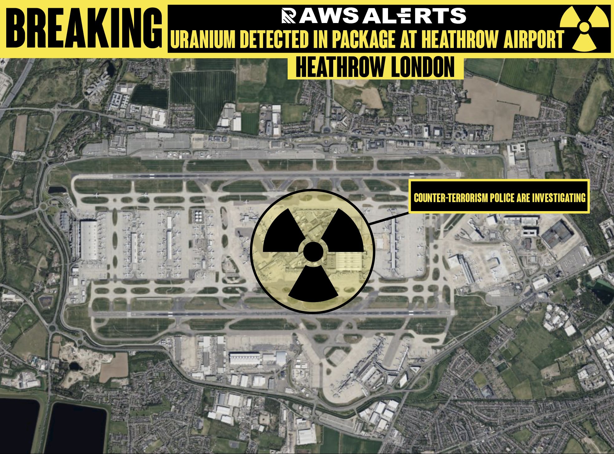 uranio aeroporto heathrow londra