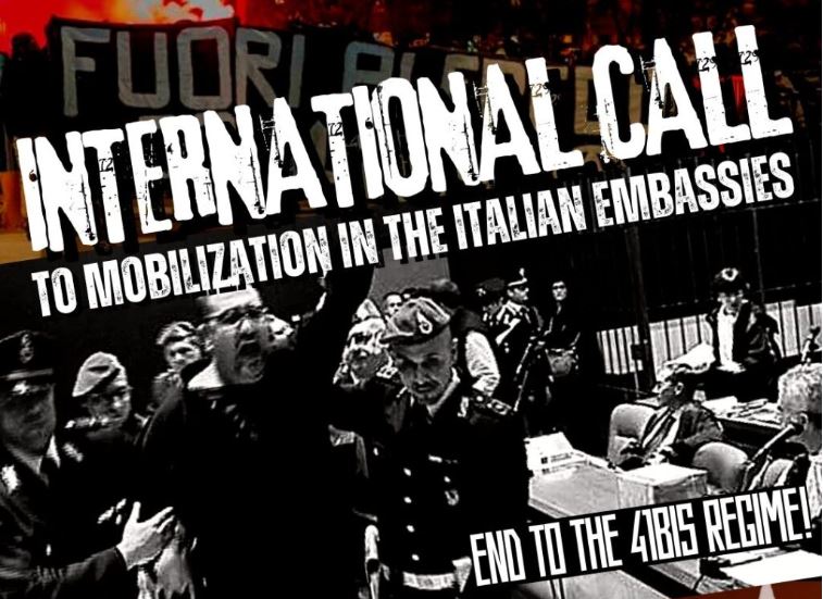 La mobilitazione internazionale degli anarchici per Alfredo Cospito e il 41 bis: «Per la distruzione di ogni prigione»