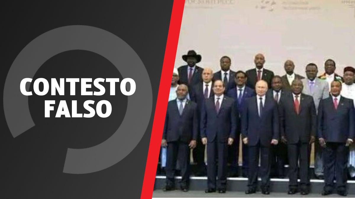No! Questa foto non riguarda la conferenza Russia Africa 2023