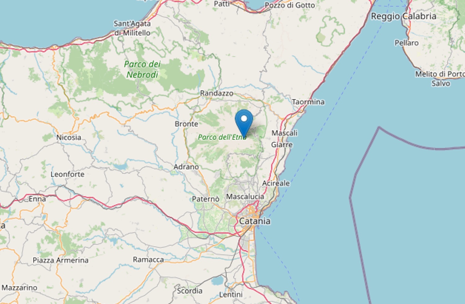 Scosse di terremoto vicino a Catania, la più forte di magnitudo 4.0 a Milo