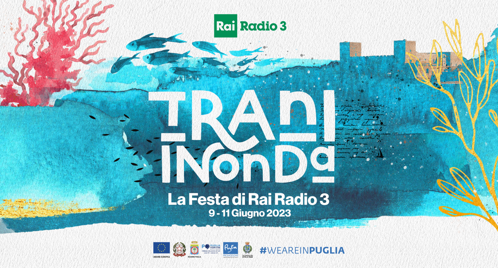 Radio 3, la festa a Trani dal 9 all’11 giugno