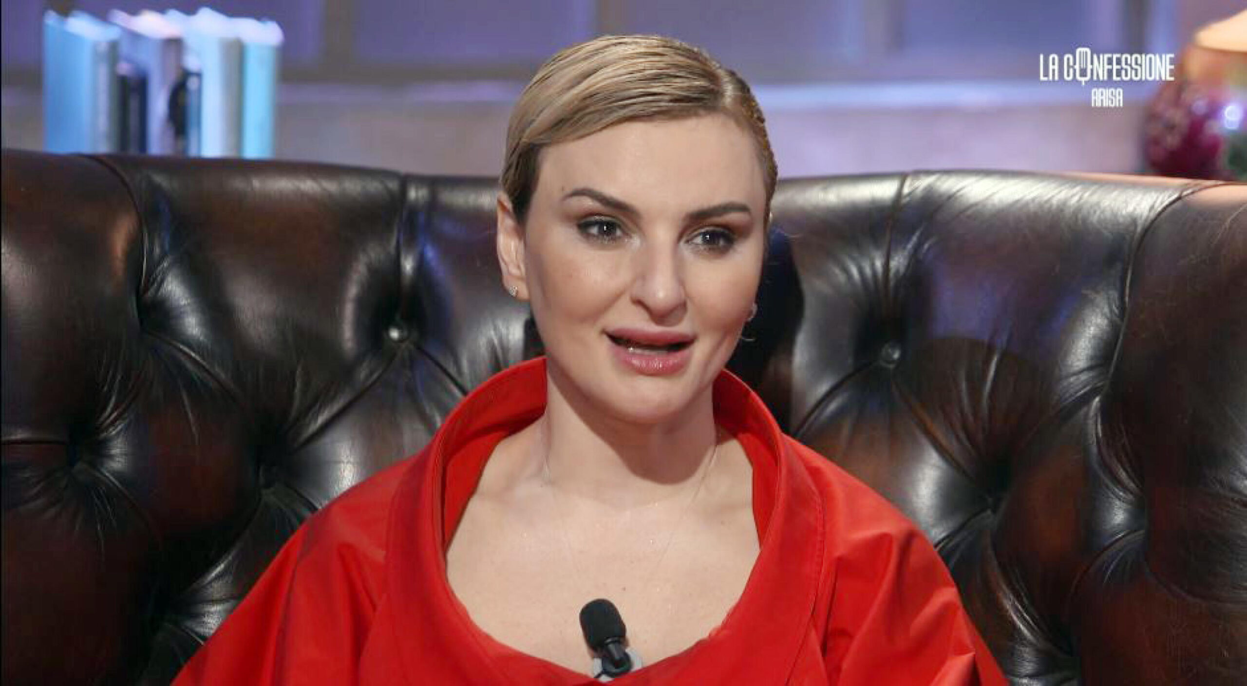 Un fermo immagine della cantante Arisa durante il programma televisivo La Confessione di Peter Gomez in onda su Nove.Roma, 27 maggio 2023 FERMO IMMAGINE NOVE+++ EDITORIAL USE ONLU NO SALES NO ARCHIVE NPK +++