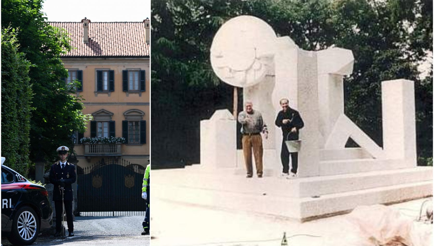 mausoleo berlusconi arcore sepoltura villa san martino pietro cascella